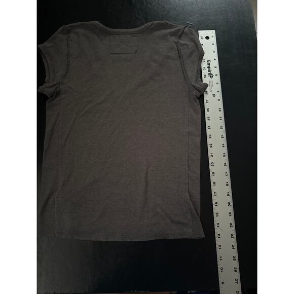 We The Free Free People Always Split V Neck Cap Sleeve Tee Shirt Women's Small - Picture 6 of 6